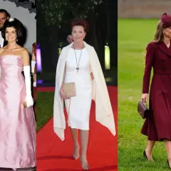 Jackie Kennedy, Jolanta Kwaśniewska i Kate Middleton – ikony mody w eleganckich kreacjach.