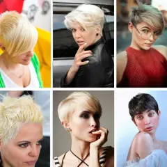 Kolekcja inspiracji: różne warianty modnej fryzury bixie cut. Krótkie, stylowe cięcia dla odważnych kobiet.