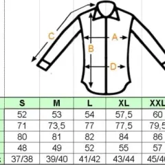 Rozmiar 43 koszuli: Jaki to L/XL/XXL? Sprawdź wymiary!