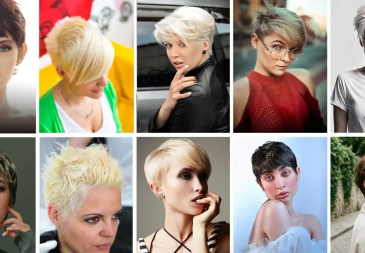 Kolekcja inspiracji: różne warianty modnej fryzury bixie cut. Krótkie, stylowe cięcia dla odważnych kobiet.