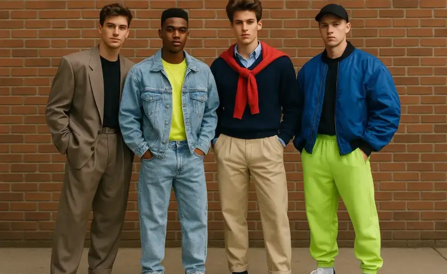 Męski styl lat 80. - jak wyglądać modnie bez kostiumu?