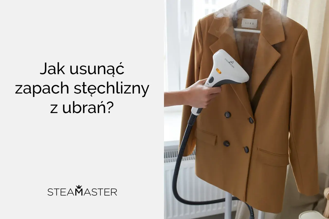 Jak pozbyć się zapachu stęchlizny z ubrań? Parownica Steamaster usuwa nieprzyjemne zapachy z odzieży, odświeżając ją.